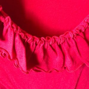 Express medium ruffle top shirt